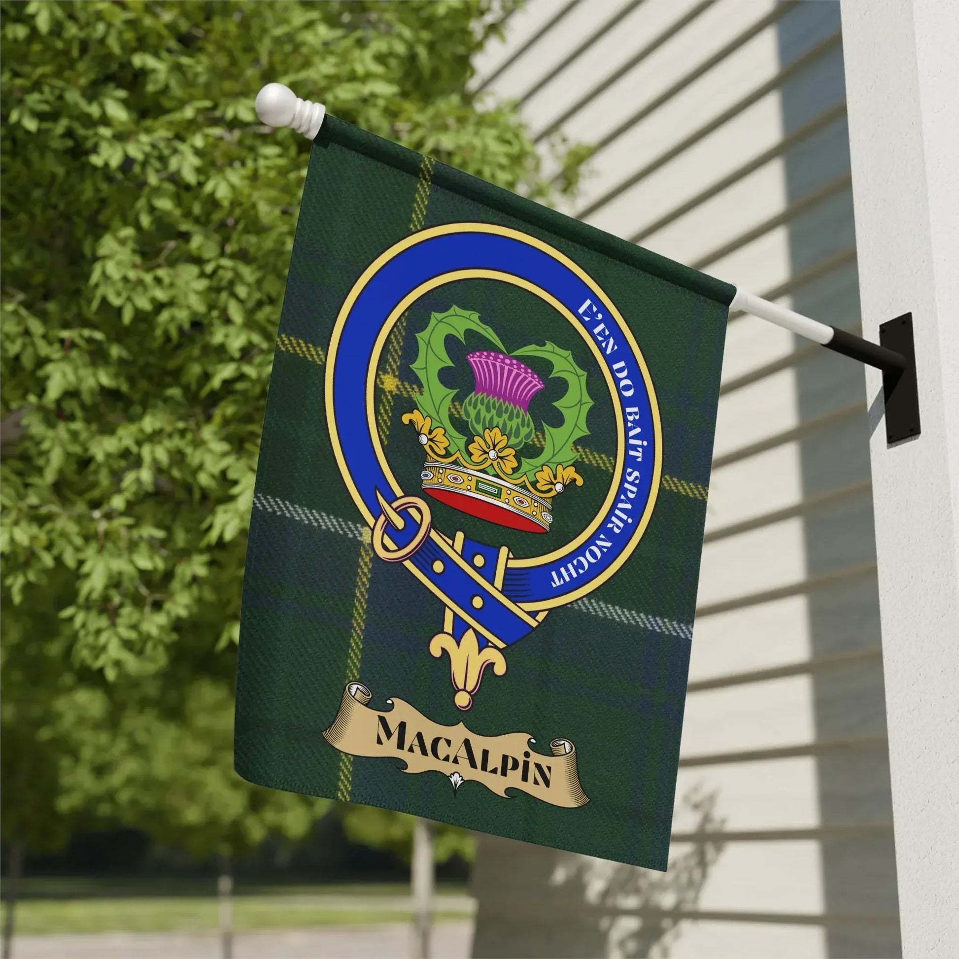 MacAlpin Crest Emblem on Outdoor Patio Flag product