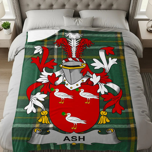 Ash Coat of Arms Family Crest Blanket product