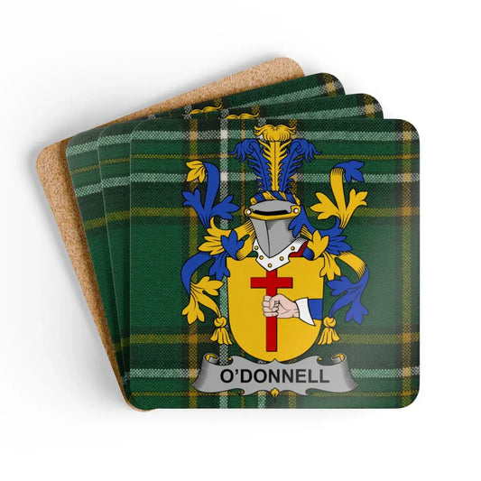 O'Donnell Family Crest Coasters Set Unique Decor product