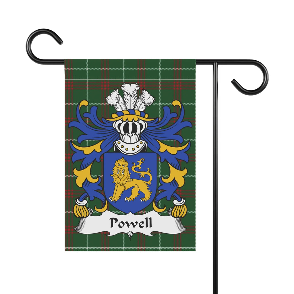Powell Welsh Coat of Arms Garden Flag | National Tartan Pride