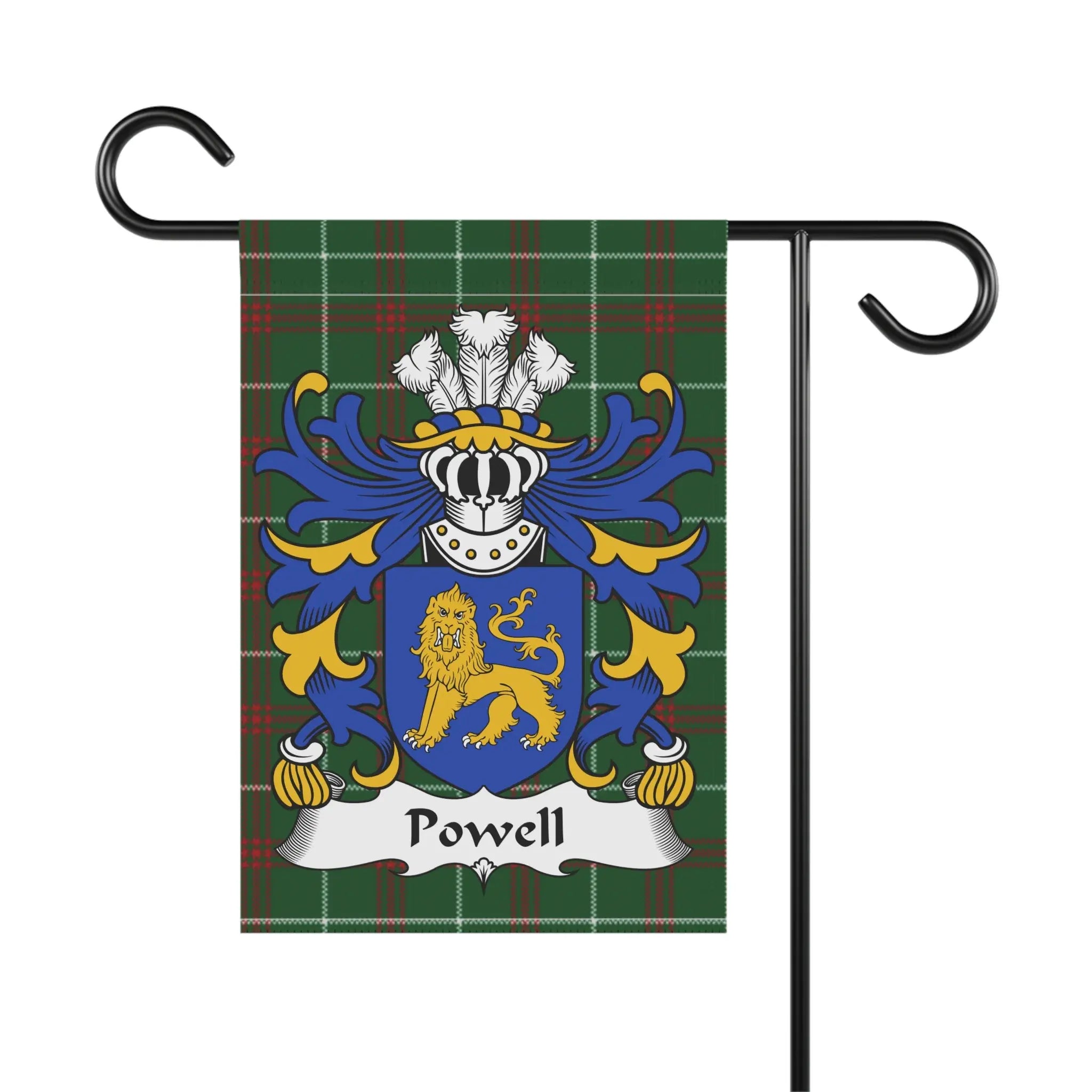 Powell Welsh Coat of Arms Garden Flag | National Tartan Pride