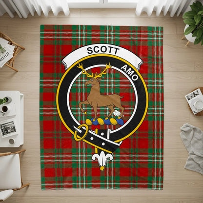 Personalised Scottish Clan Crest Tartan Rug product