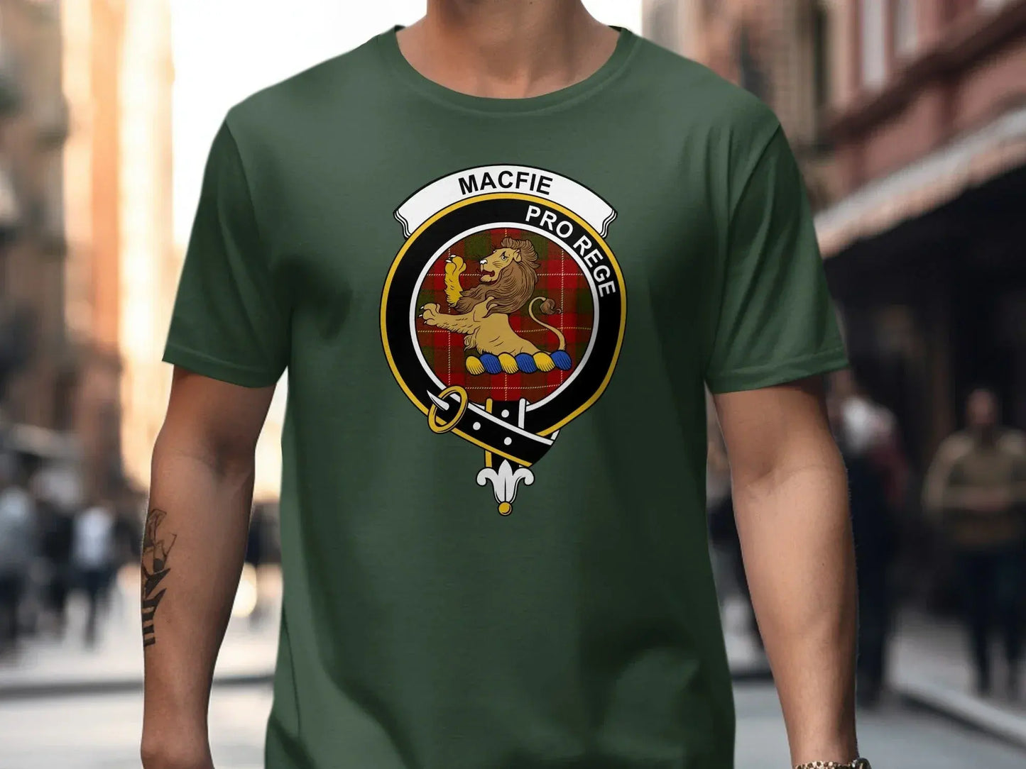 Macfie Pro Rege Crest Emblem T-shirt product type