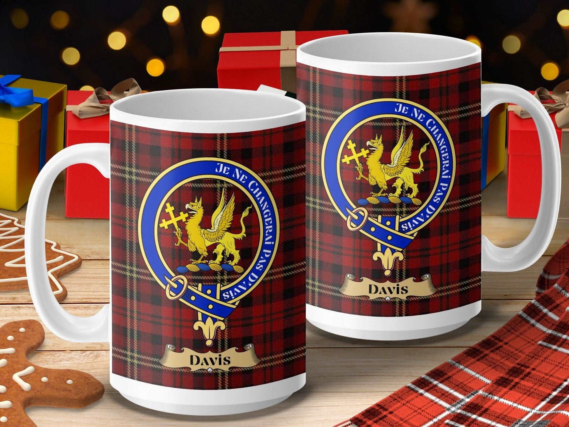 Scottish Clan Design Personalized Davis Mug product