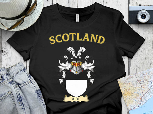 Scotland Airth Crest Graphic Printed T-shirt product