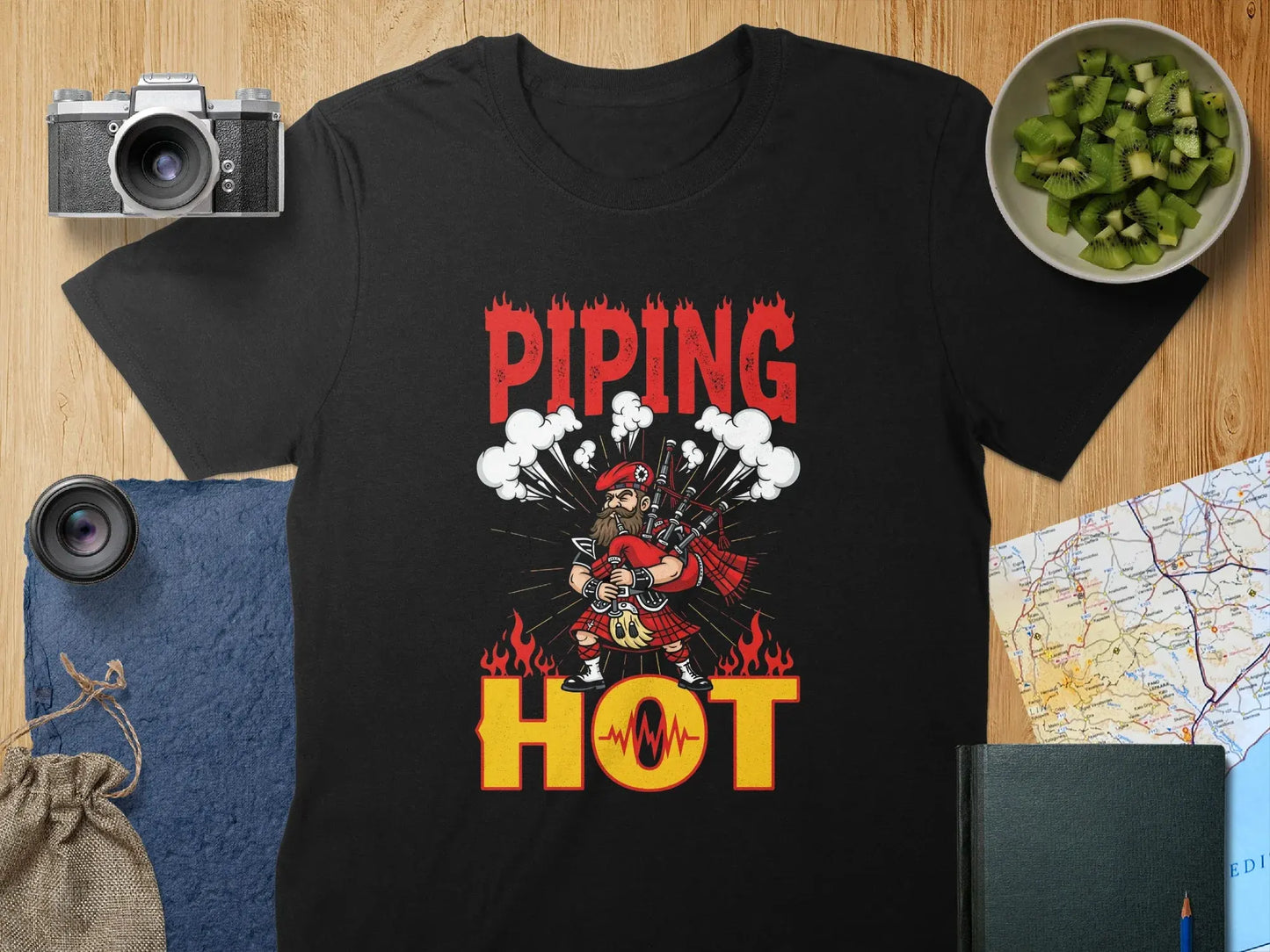 Piping Hot Graphic T-shirt Humorous Fun Clothing product type