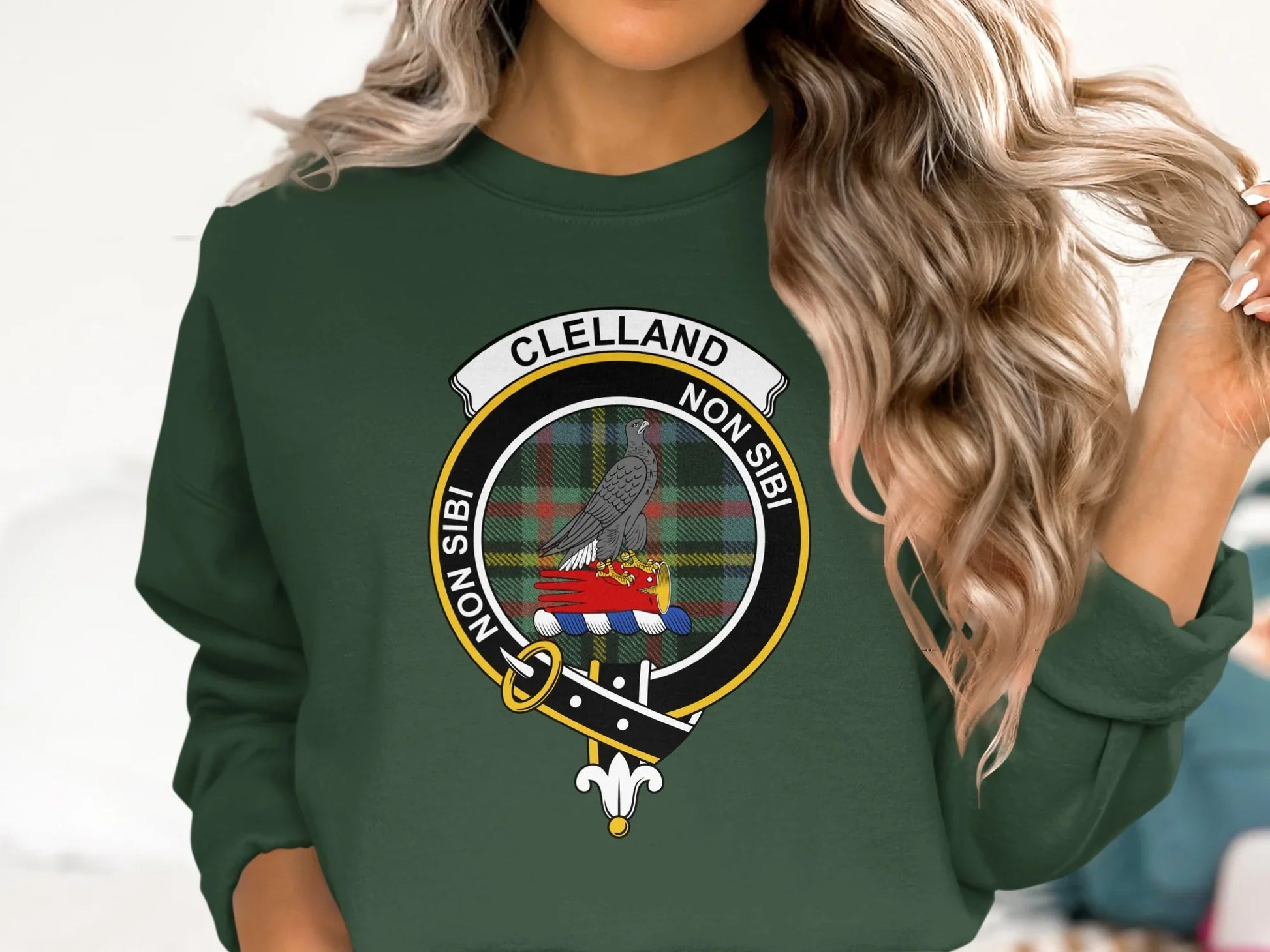 Clelland Non Sibi Clan Family Crest Sweatshirt product