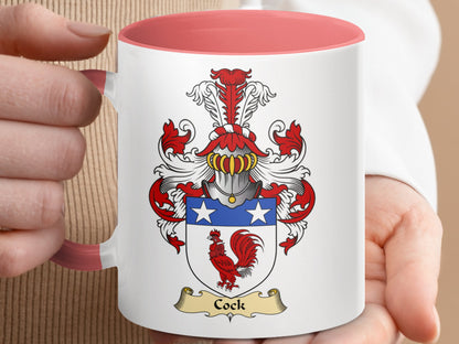 Clan Cock Scottish Clan Accent Coffee Mug - Living Stone Gifts