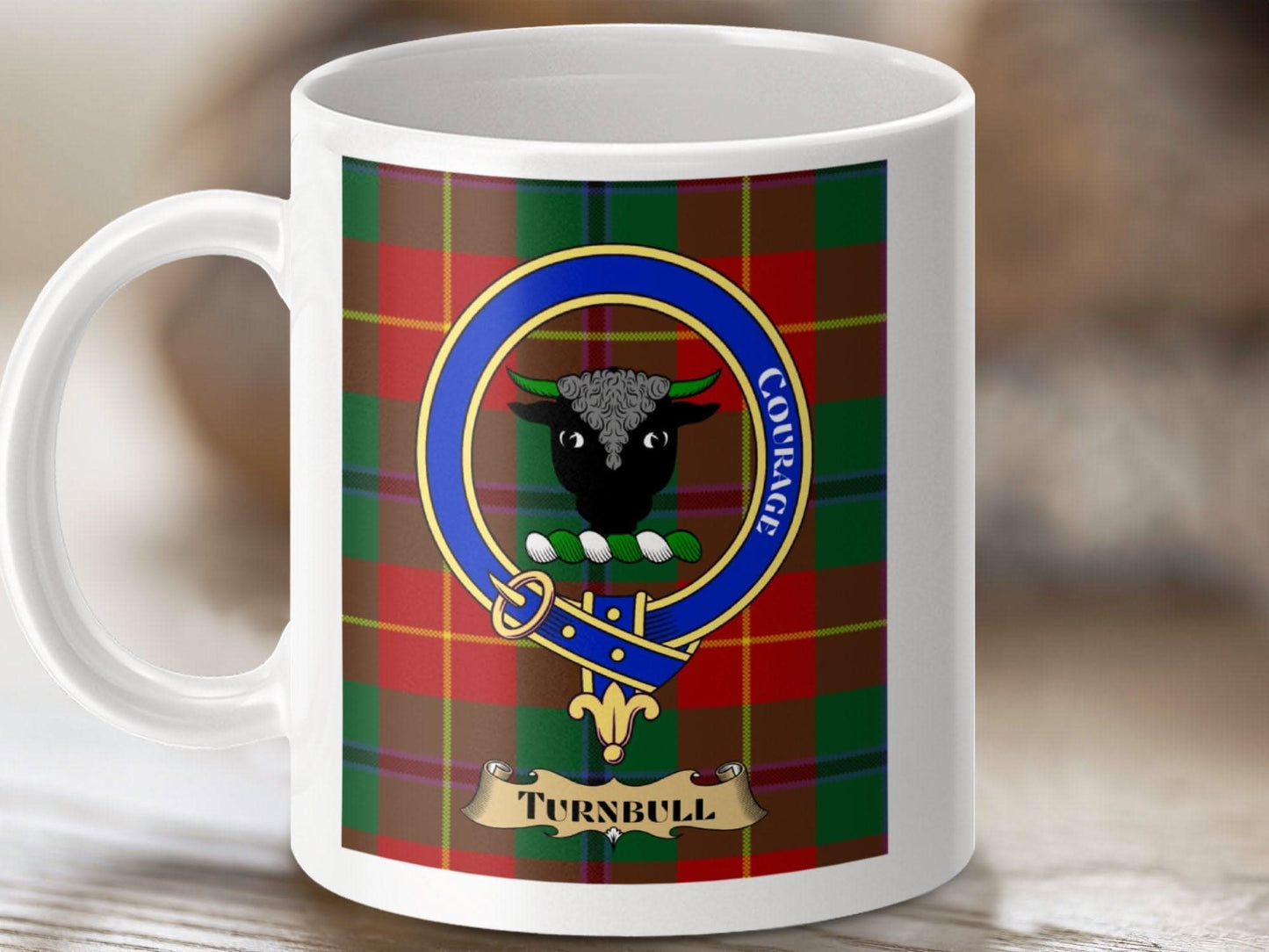 Turnbull Courage Crest Plaid Pattern Coffee Mug product