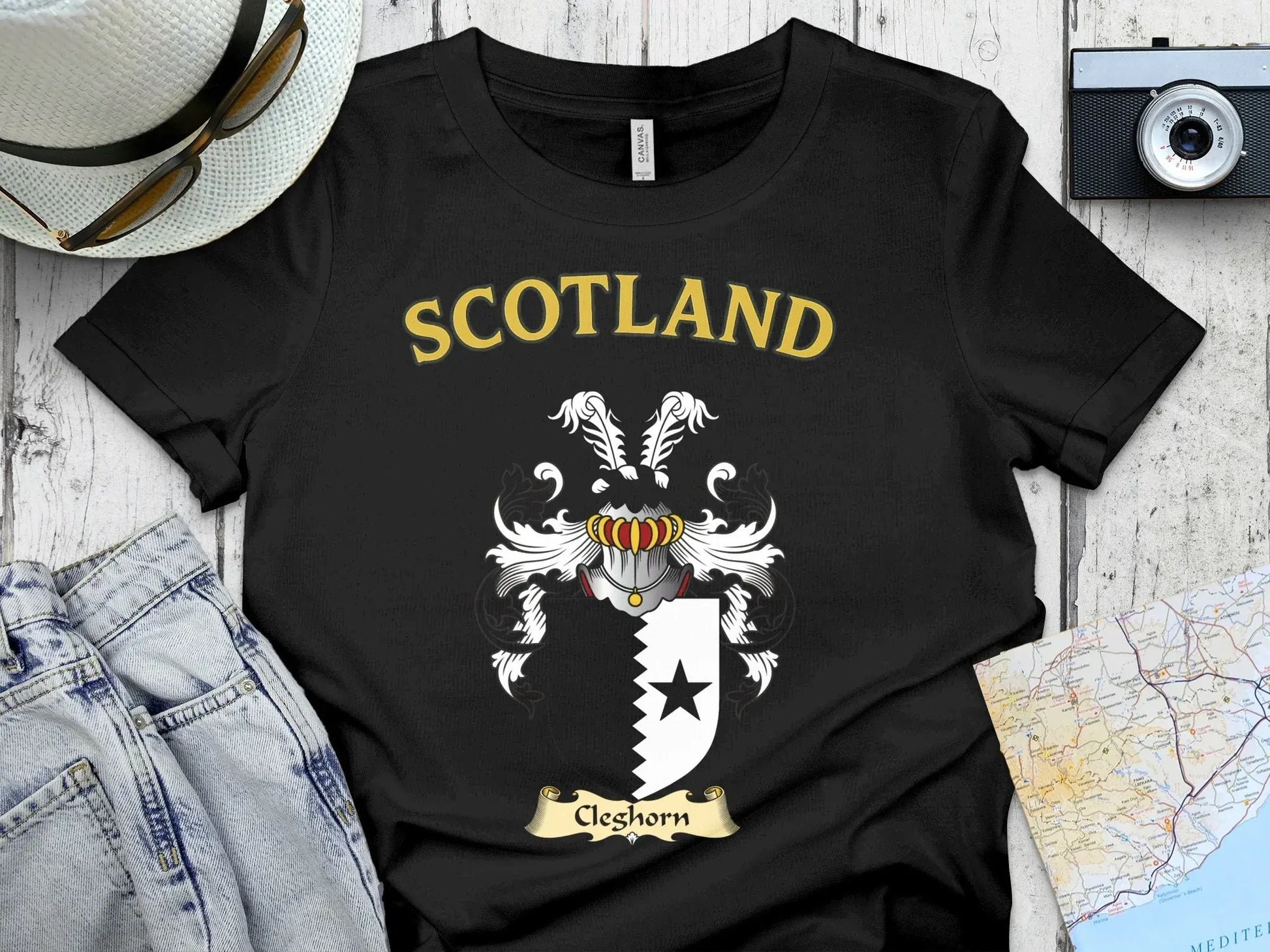 Scotland Crest Graphic Tee Casual Wear Shirt product