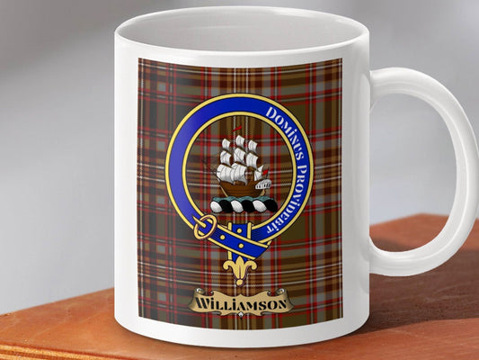 Williamson Clan Tartan Crest Emblem Ceramic Mug product