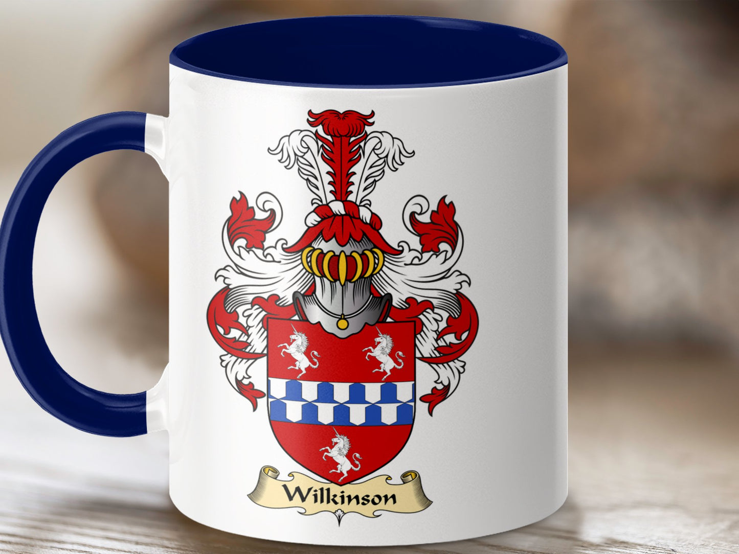 Clan Wilkinson Scottish Coat of Arms Mug - Living Stone Gifts