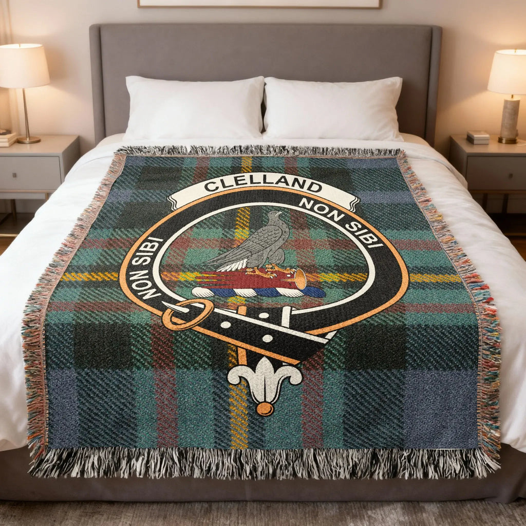 Clelland Non Sibi Tartan Plaid Blanket for Cozy Nights
