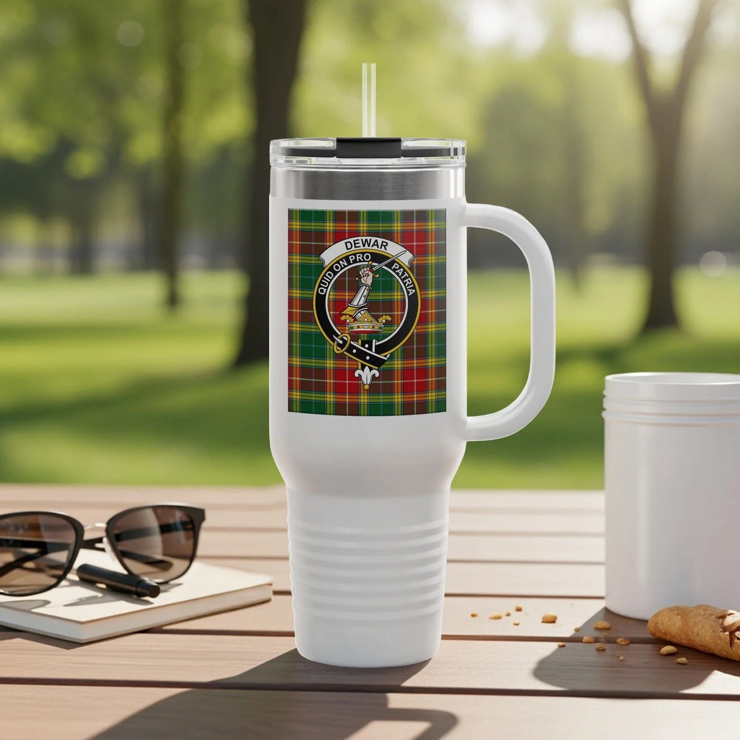 Clan Dewar Tartan Custom Beverage Container product type