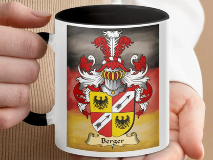 Berger Family Crest Mug Customizable Drinkware product type