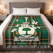 O'Connor Irish Woven Blanket | Six Septs Family Crest Throw