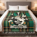 Finglas Crest Tartan Plaid Throw Blanket product type