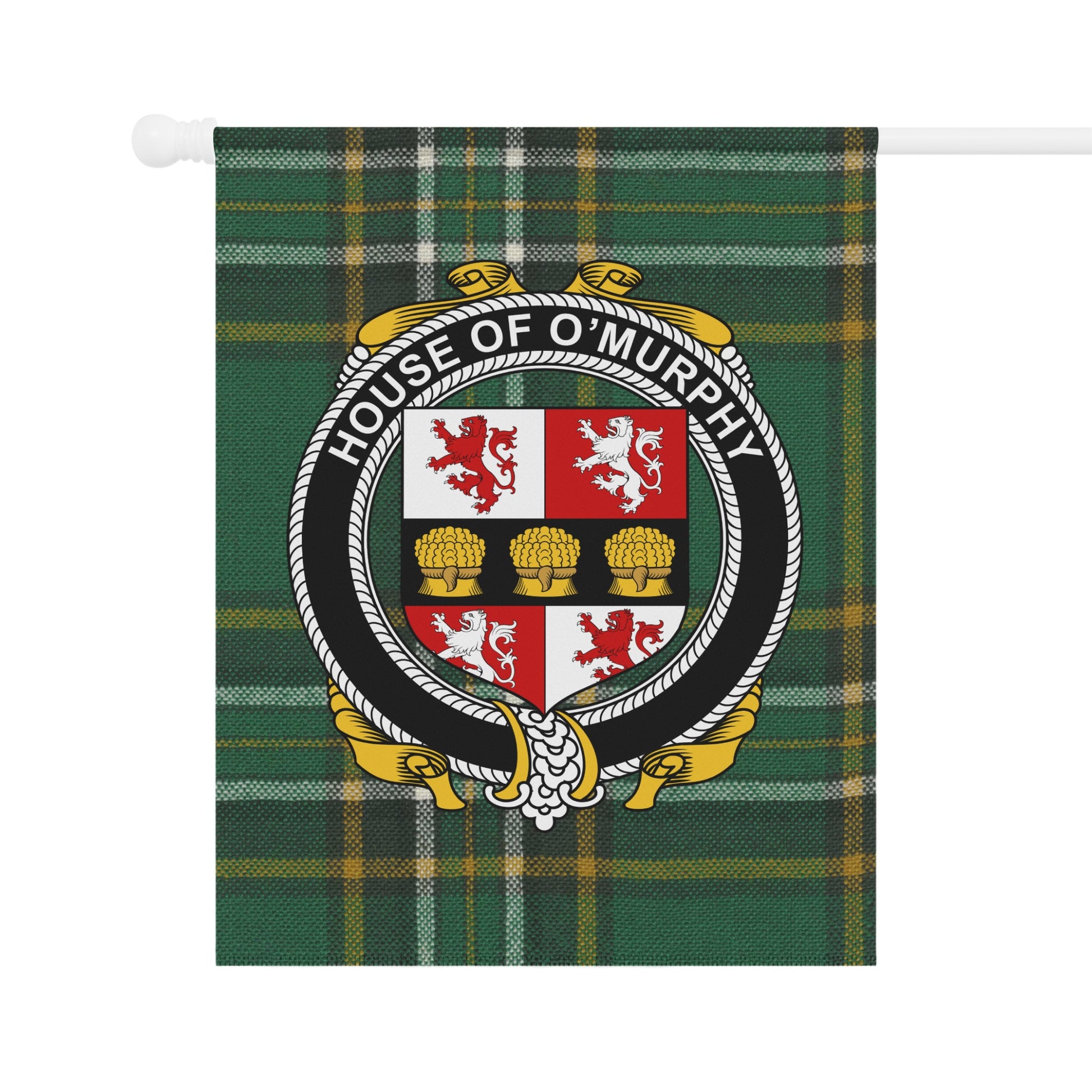 House of O'Murphy Tartan Coat of Arms Flag Decor