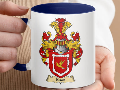 Knox Scottish Clan Heraldry Emblem Accent Mug - Living Stone Gifts