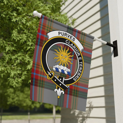 Purves Family Crest Plaid Design House Flag product