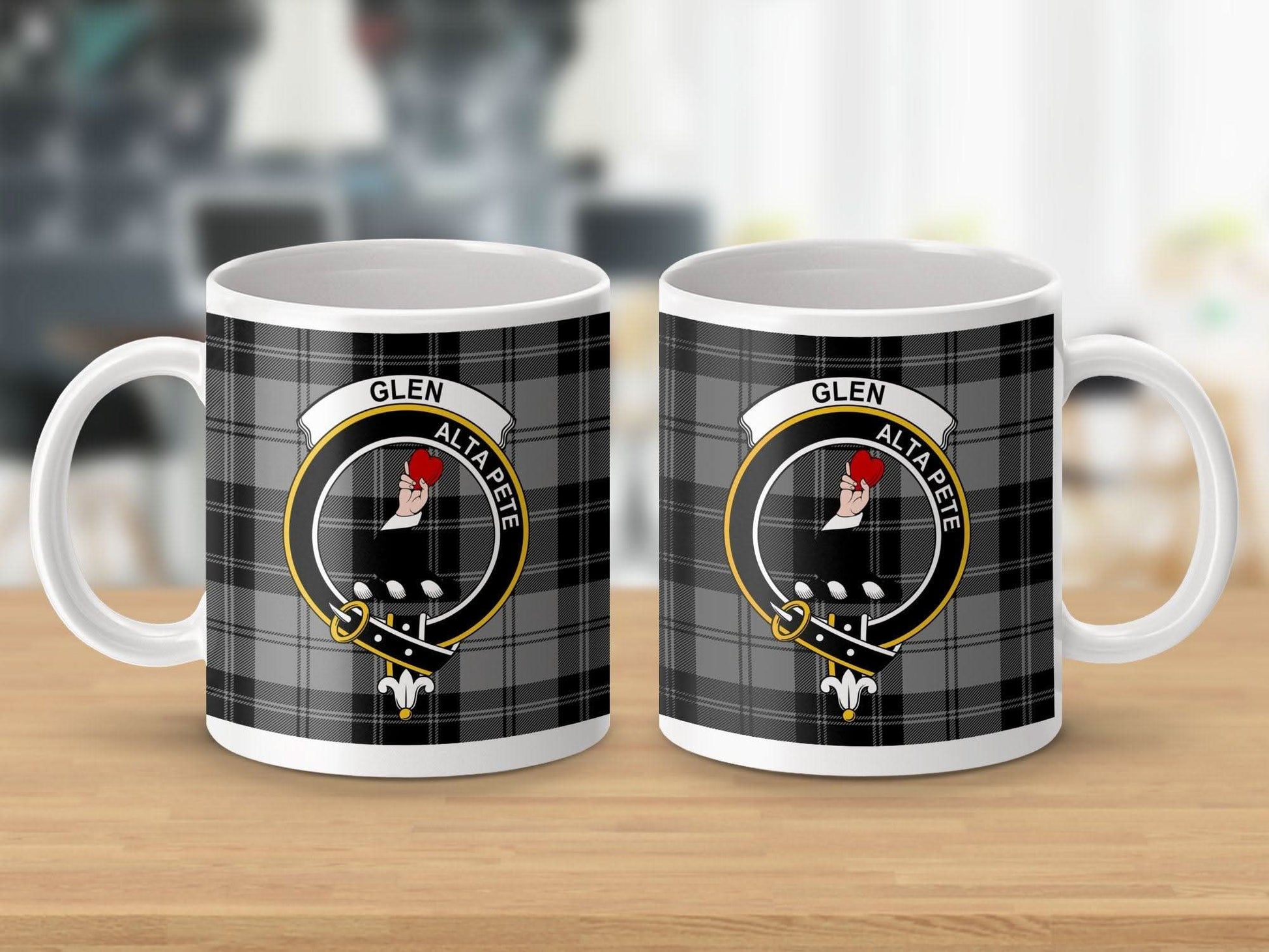 Personalized Glen Clan Crest Tartan Pattern Mug product type