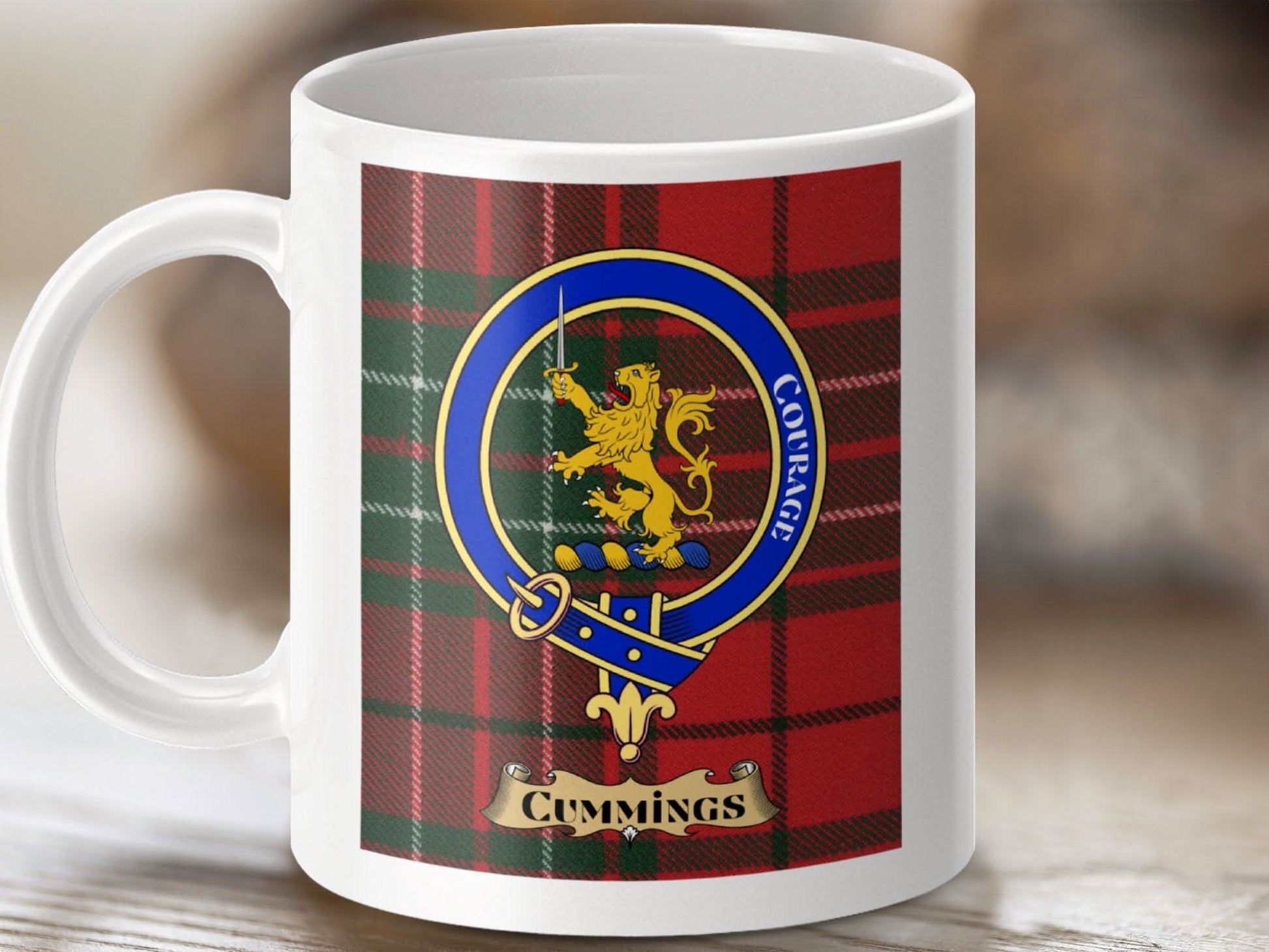 Courage Cummings Clan Scottish Tartan Mug product