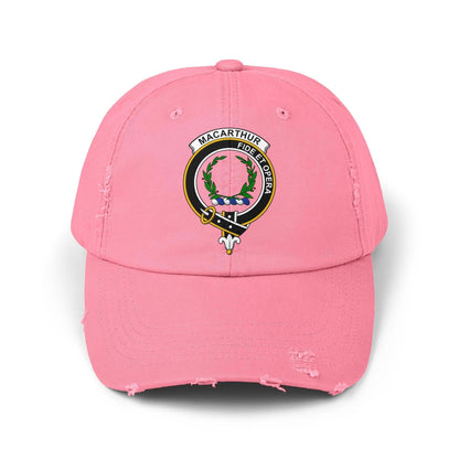 Macarthur Fide Et Opera Distressed Baseball Cap - Celtic Ancestry Gifts