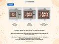 Size guide for Manson Scottish family shield woven blanket on a Caledonia tartan background