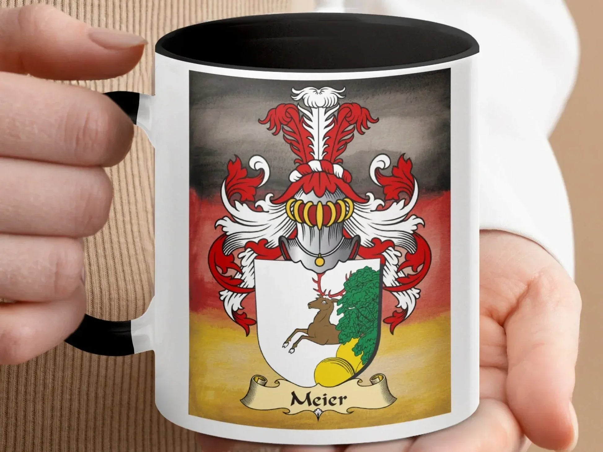 Custom Family Crest Meier Crest Coffee Mug Product