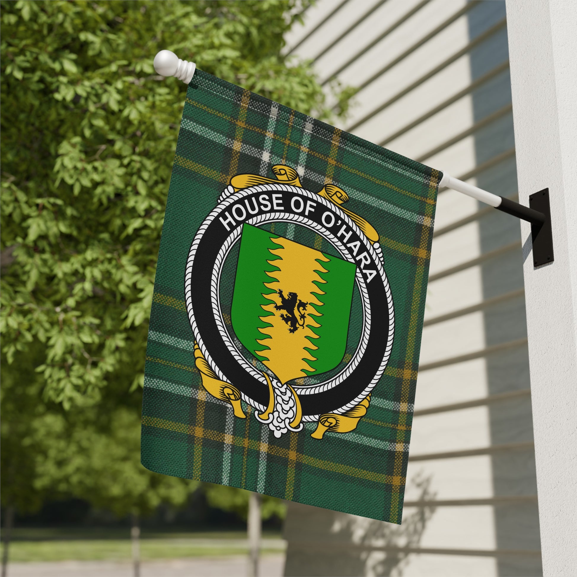 House of O'Hara Plaid Clan Crest Flag product