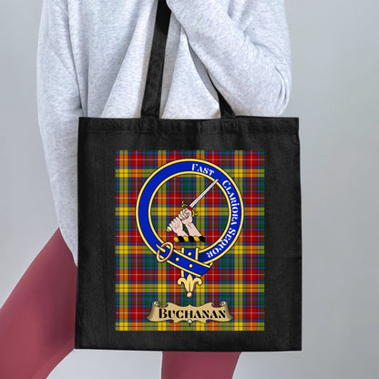 Buchanan Clan Scottish Tartan Background Tote Bag - Living Stone Gifts