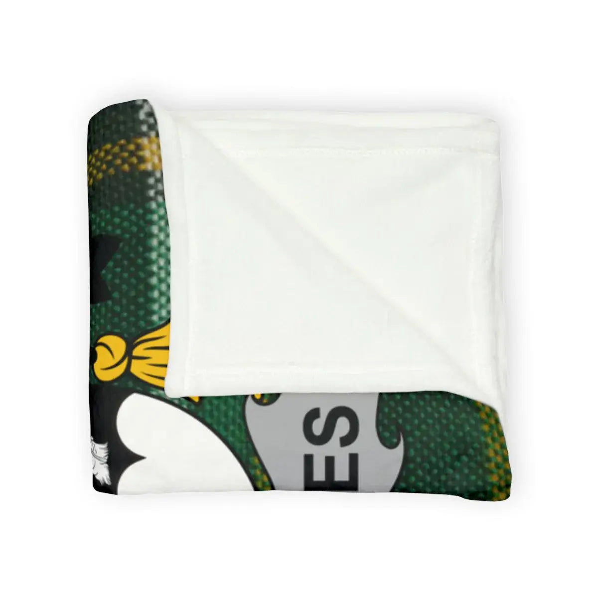 Green and White Snuggly Blanket product type