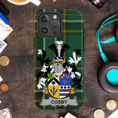 Customizable Family Crest Green Plaid Phone Case product
