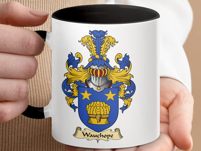 Wauchope Scottish Family Coat of Arms Coffee Mug - Living Stone Gifts