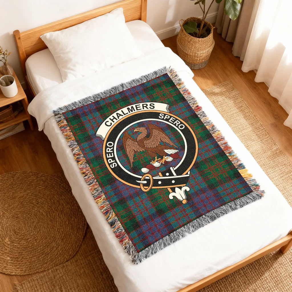 Chalmers Spero Family Crest Tartan Throw Blanket