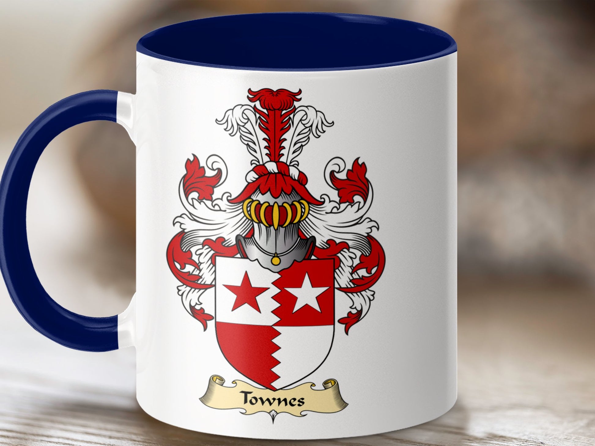 Clan Townes Scottish Coat of Arms Mug - Living Stone Gifts