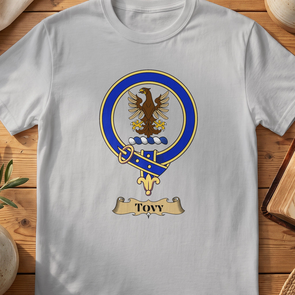 Tovy Scottish clan crest T-shirt in Sport Grey