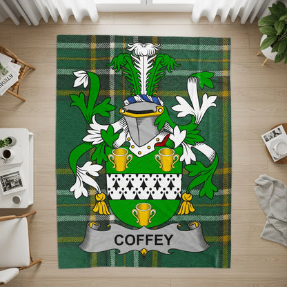 Personalized Coat of Arms Family Crest Tartan Rug product