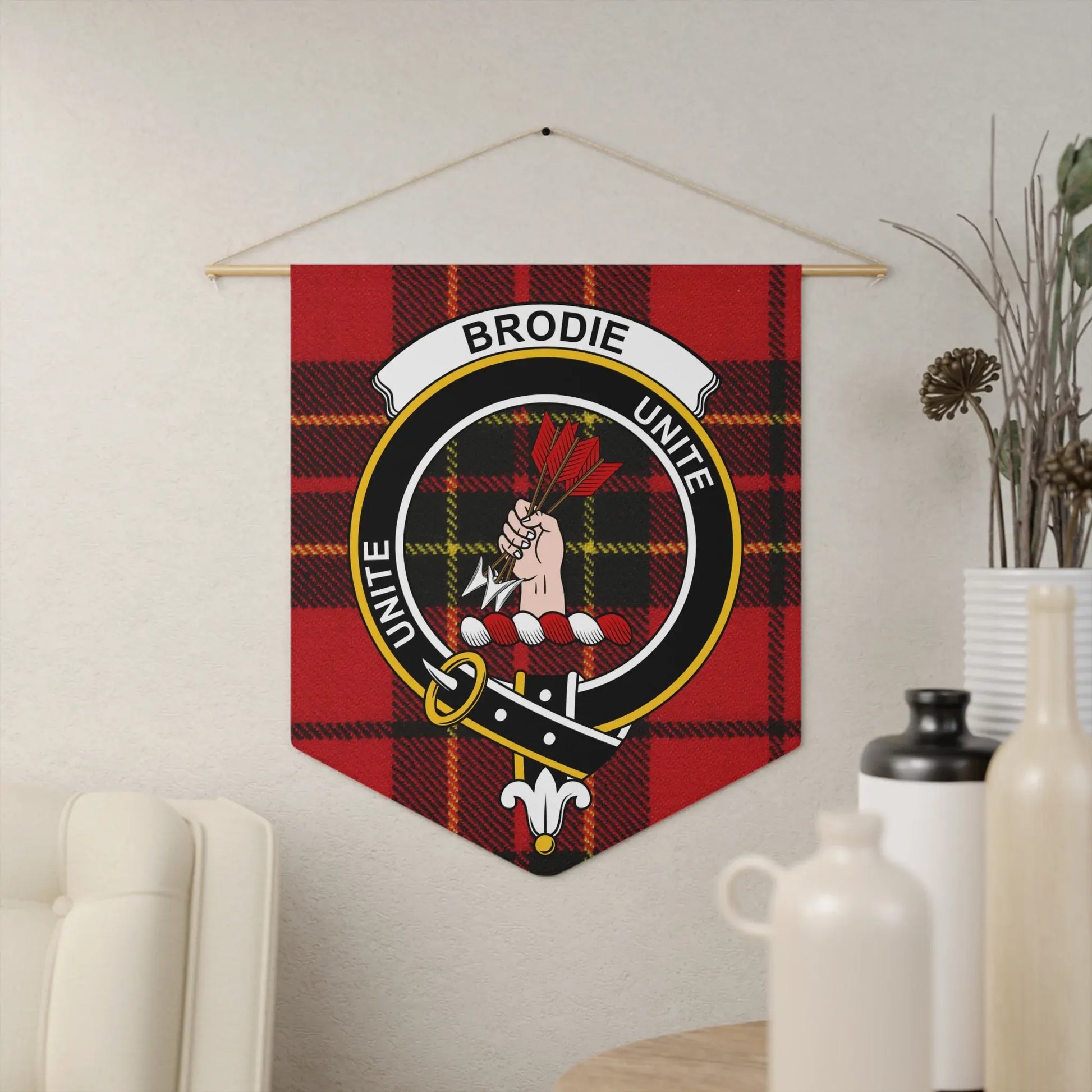 Clan Brodie Scottish Crest Wall Hanging Decor product type