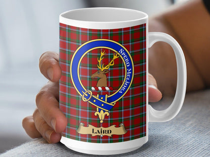 Scottish Clan Laird Crest Plaid Design Gift Mug - Living Stone Gifts