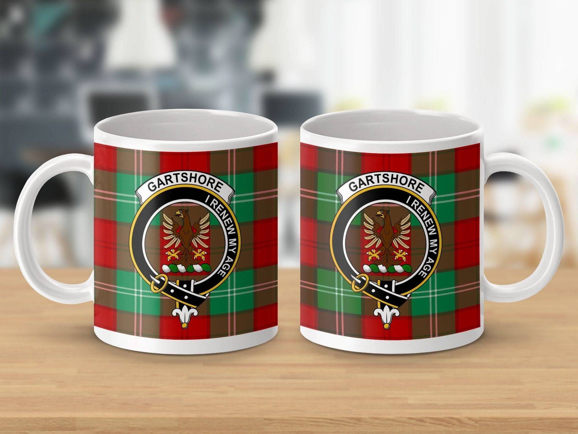 Gartshore I Renew My Age Crest Design Mug product