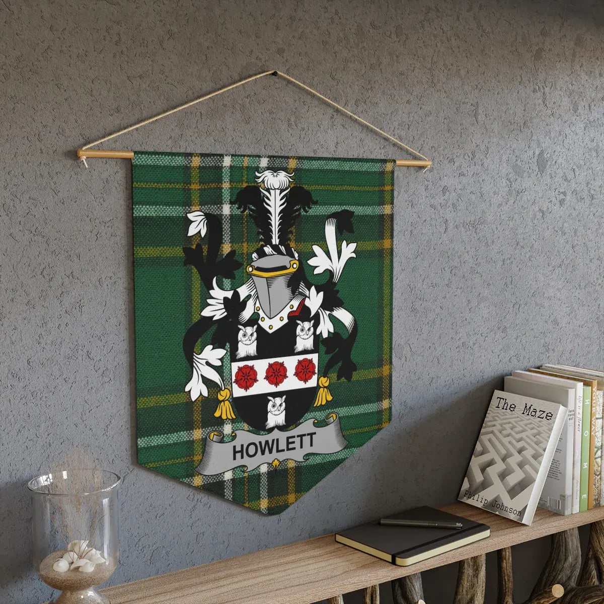 Personalized Howlett Plaid Family Crest Wall Decor product type