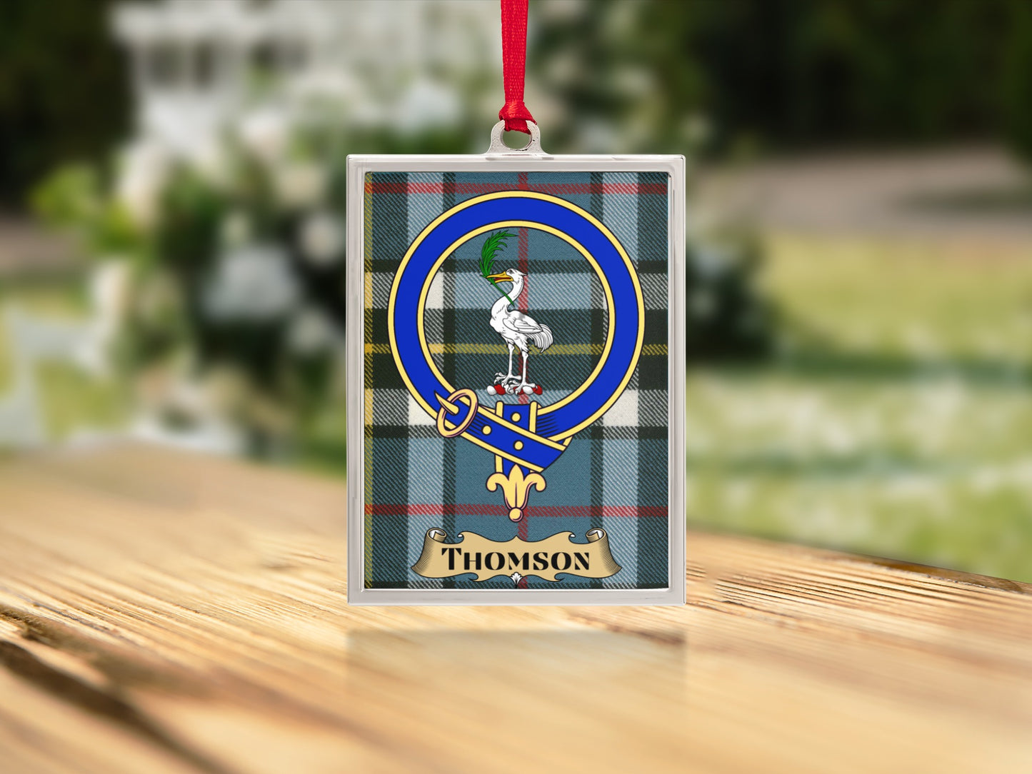 Thomson Tartan Clan Crest Ornament product