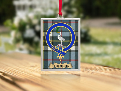 Thomson Tartan Clan Crest Ornament product