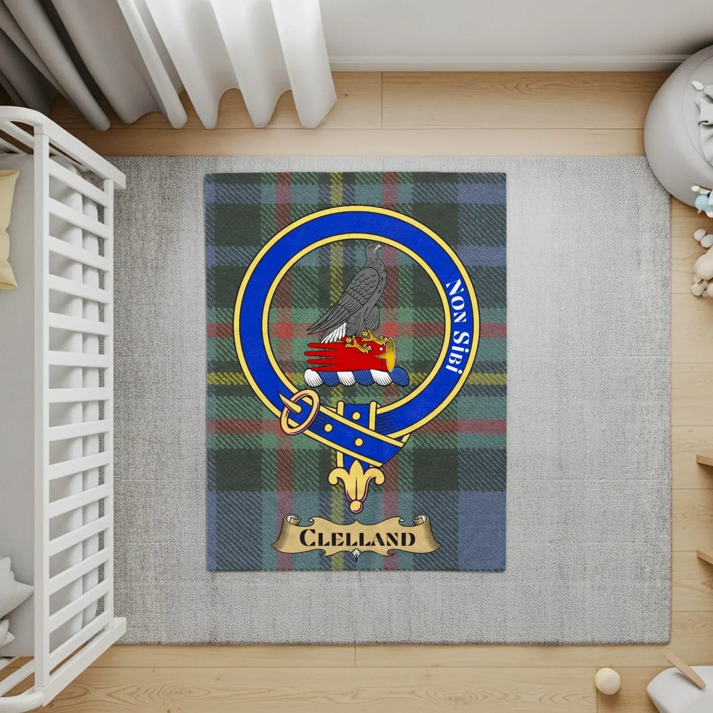 Clan Crest Tartan Plaid Area Rug Home Decor product