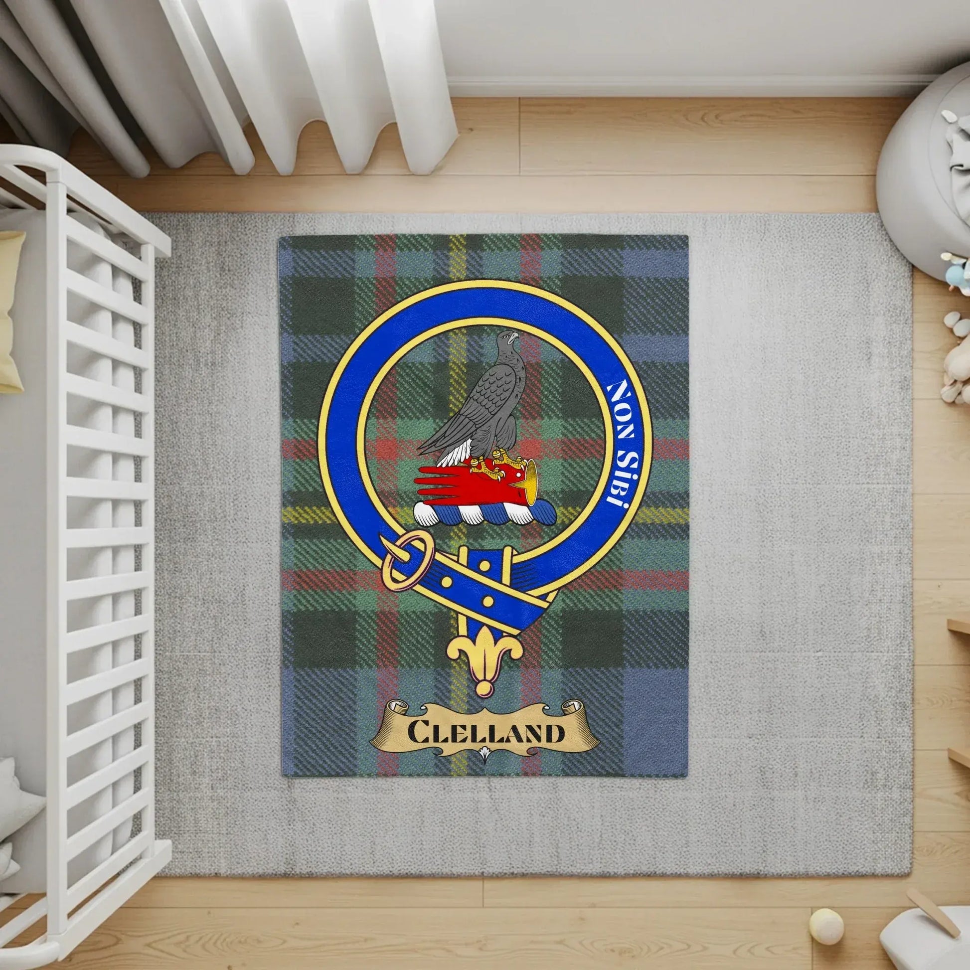 Clan Crest Tartan Plaid Area Rug Home Decor product