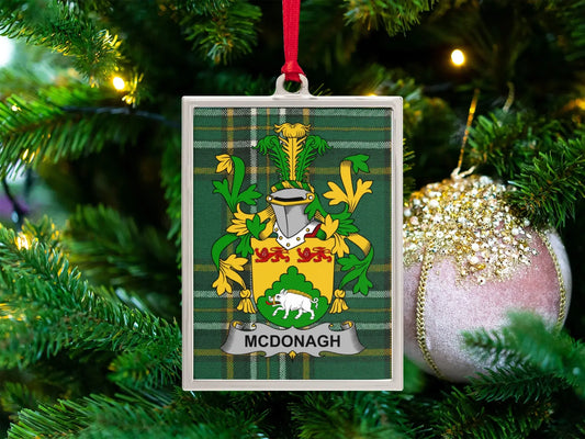 McDonagh Crest Tartan Christmas Ornament product