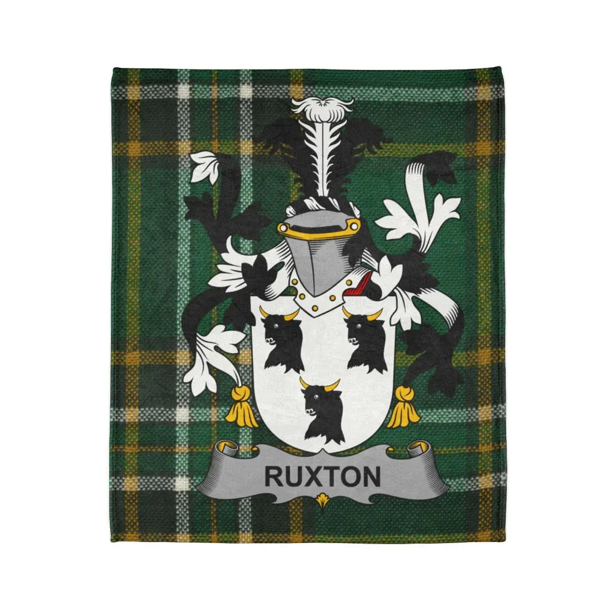 Ruxton Coat of Arms Tartan Plaid Blanket product