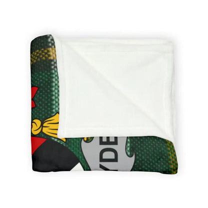Cozy Personalized Green and Black Comfy Blanket product