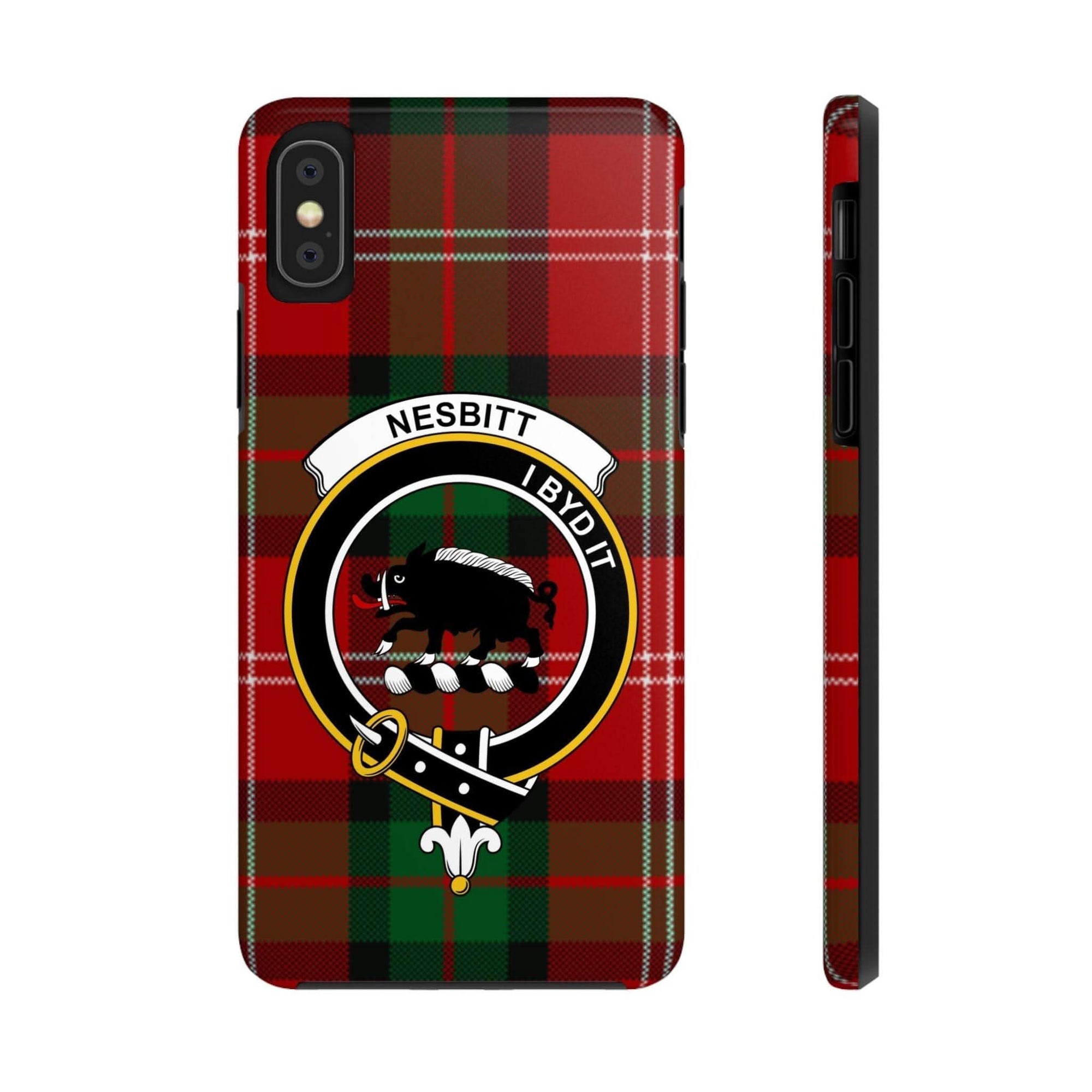 Nesbitt Clan Scottish Tartan Plaid Cell Phone Case - Celtic Ancestry Gifts